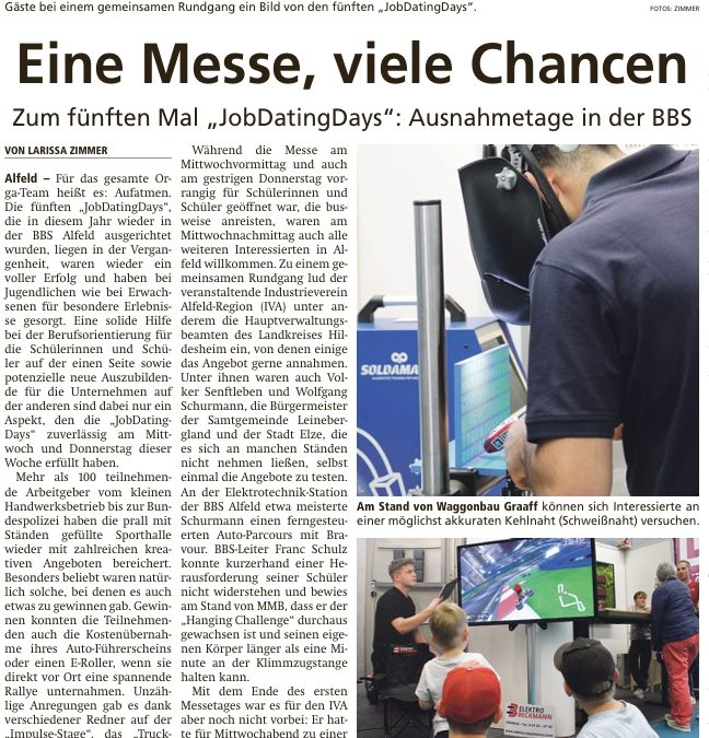 Job Dating Days – Rundgang 11.09.2025