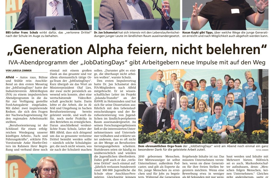 Job Dating Days – Abendveranstaltung 11.09.2025