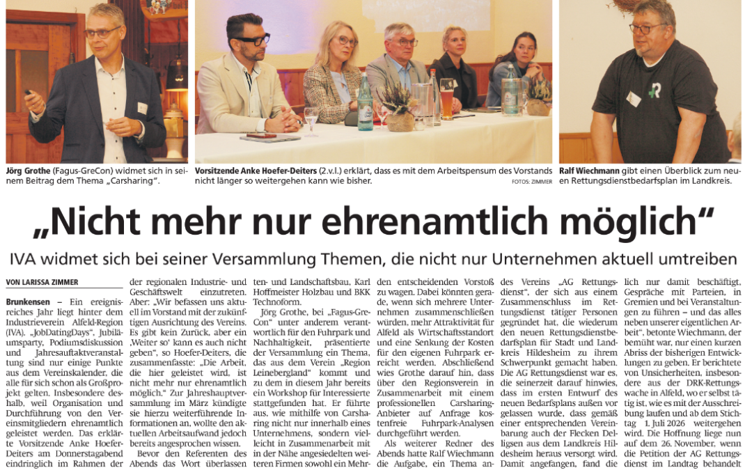 IVA – Mitgliederversammlung 13.11.2025